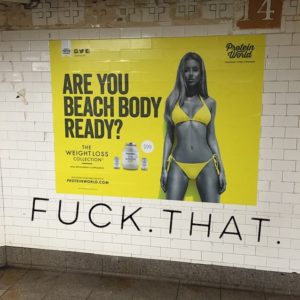 body shaming beach body ready weight loss ad beauty standards felicitys blog