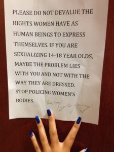girls protest school dress codes policing women's bodies naked online felicitys blog