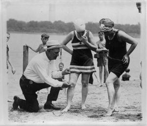 swimsuit policeman tidal basin beach measures women hem washington 1922 naturism modesty felicitys blog