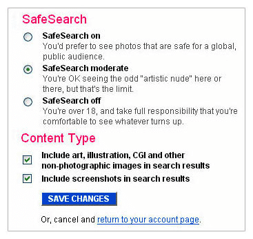 naturists social networks content filtering flickr safesearch nudity censorship felicitys blog