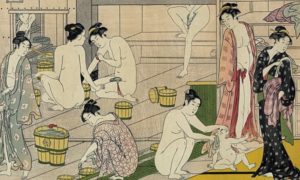 nudity nudism history japan nude bathing women bathhouse art felicitys blog