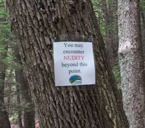 mohonk preserve split rock nude section warning sign new paltz ny felicitys blog
