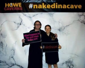 naked in a cave event photo signs howe caverns ny felicitys blog